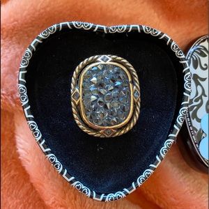 Brighton Crystal Rocks Ring Size 8 Great Condition